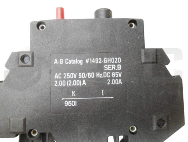 LOT OF 6 ALLEN BRADLEY 1492-GH020 /B MINI CIRCUIT BREAKER 250VAC 50/60HZ - Image 5