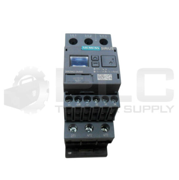 SIEMENS 3RR2442-1AA40 CURRENT MONITORING RELAY W/ 3RU2926-3AA01 ASSEMBLY SUPPORT