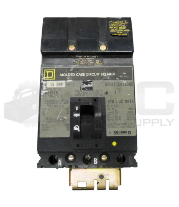 SQUARE D EH34015 /2 MOLDED CASE CIRCUIT BREAKER 15A - Image 2