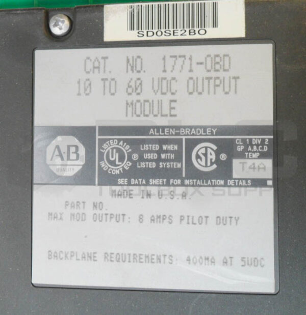 LOT OF 2 ALLEN BRADLEY 1771-OBD 10-60VDC OUTPUT MODULE - Image 5