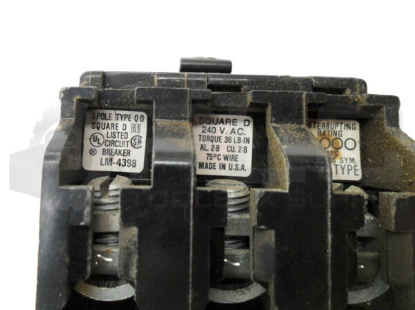 SQUARE D QO360 CIRCUIT BREAKER 3 POLE 60A - Image 5
