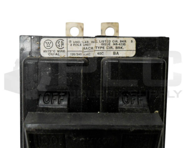 WESTINGHOUSE BA2100 CIRCUIT BREAKER 2 POLE 100A - Image 5