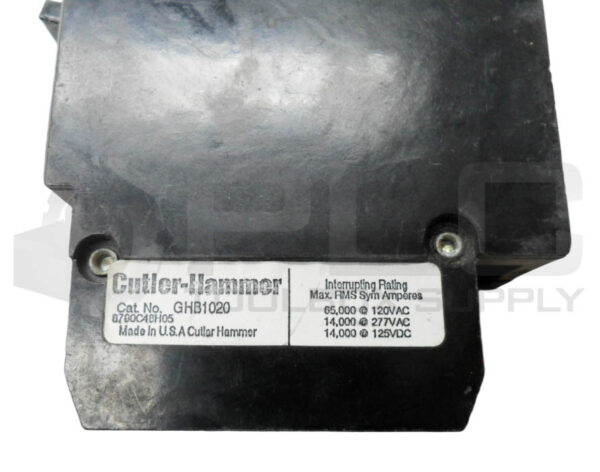 LOT OF 2 CUTLER HAMMER GHB1020 CIRCUIT BREAKER 1 POLE 20A 277VAC 125VDC - Image 5