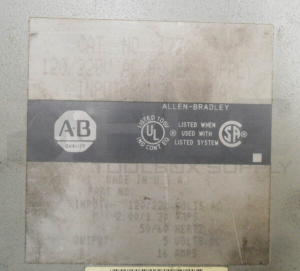 ALLEN BRADLEY 1771-P7 POWER SUPPLY 120-220VAC - Image 5