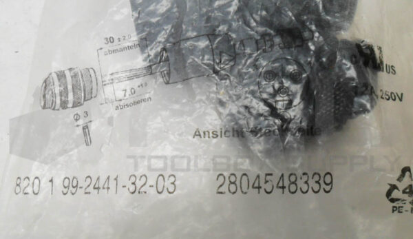 SEALED NEW BINDER 99 2441 32 03 CABLE CONNECTOR MALE 2804548339 - Image 3