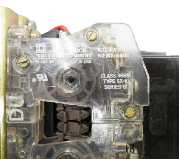 SQUARE D 8536 SBO-1 /A MOTOR STARTER W/ 31041-400-42 W/ 9999 SX-6 INTERLOCK - Image 5