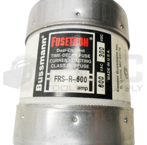 BUSSMANN FRS-R-600 DUAL ELEMENT FUSE 600A 600VAC 300VDC - Image 3