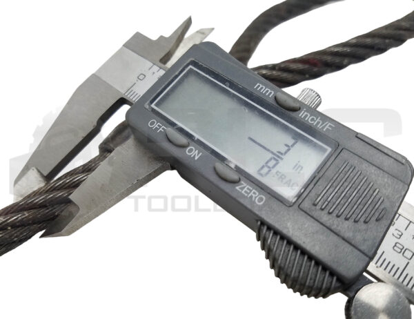 NEW AAA WIRE ROPE & SPLICING 3/8 WIRE ROPE, 2ft - Image 3