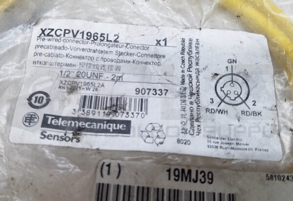 SEALED NEW TELEMECANIQUE XZCPV1965L2 3P FEMALE ELBOW 2m - Image 4