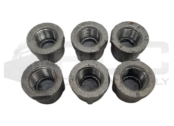 LOT OF 6 NEW WARD 1/2 THREADED STEEL CAP, 1/2" NPT - Image 2