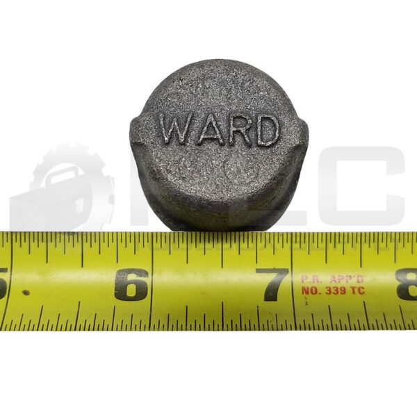 LOT OF 6 NEW WARD 1/2 THREADED STEEL CAP, 1/2" NPT - Image 3