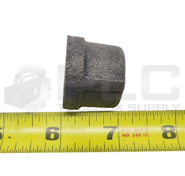 LOT OF 6 NEW WARD 1/2 THREADED STEEL CAP, 1/2" NPT - Image 4