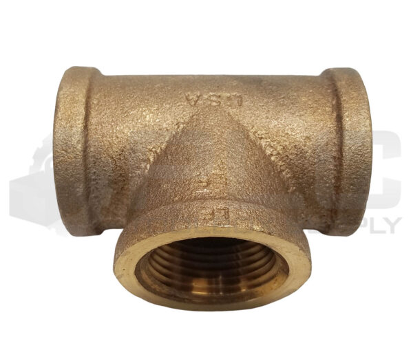 NEW LEE 1" TEE BRASS, 1" x 1" x 1" NPT FEMALE - Image 2