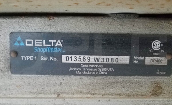 DELTA DP400 SHOPMASTER FLOOR 16-1/2" DRILL PRESS - Image 6