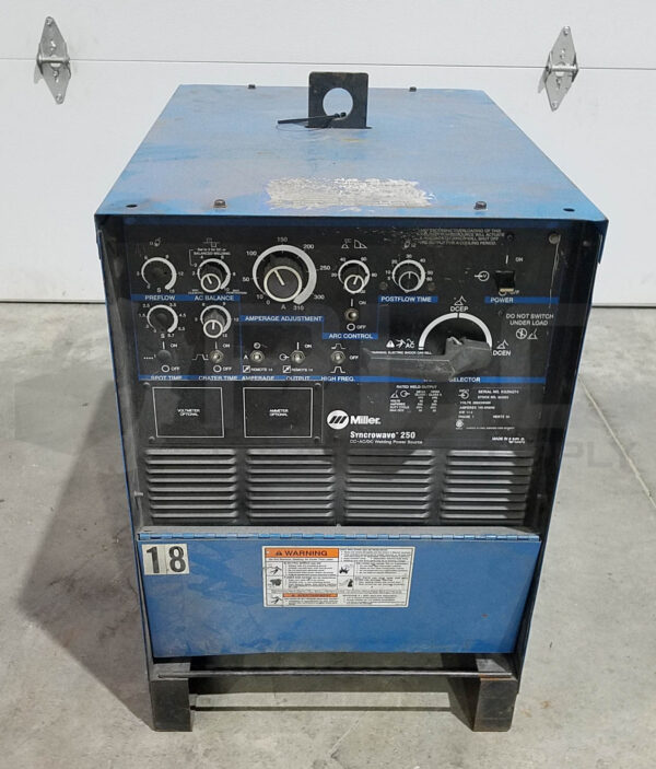MILLER 903056 SYNCROWAVE 250 AC/DC ARC WELDING POWER SOURCE 11.4KW 1PH 60Hz