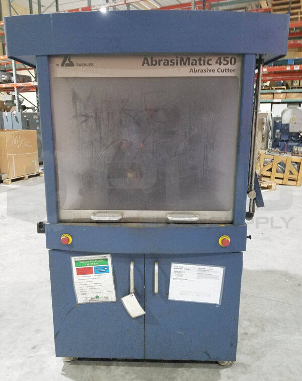 BUEHLER 1010050460 ABRASIMATIC 450 ABRASIVE CUTTER 440-480VAC 3PH 60HZ 30A