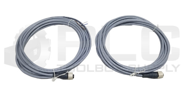 LOT OF 2 NEW TELEMECANIQUE XZCPV1141L5 CORDSET STRAIGHT FEMALE CONNECTOR 4PIN