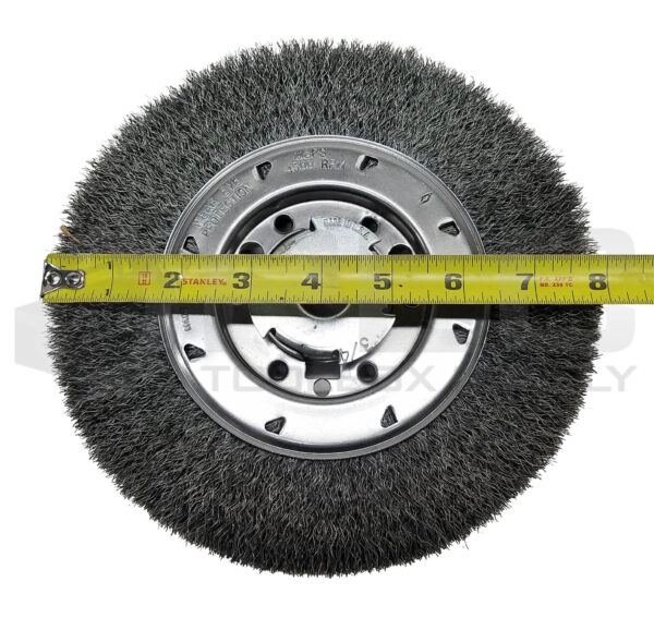 NEW OSBORN 22080 8" WIRE WHEEL .0104 X 1-1/4" WIDE X 2" AH - Image 3
