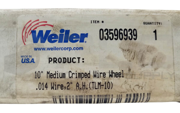 NEW WEILER 03596939 10" WIRE WHEEL .014 X 2" AH 06160 - Image 4