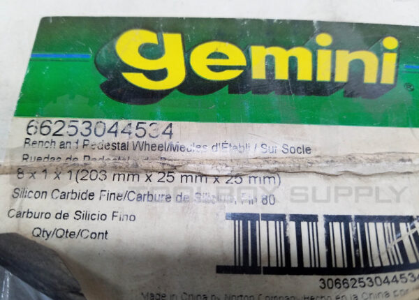 NEW GEMINI 66253044534 SILICON CARBIDE GRINDING WHEEL 8 x 1 x 1in - Image 6
