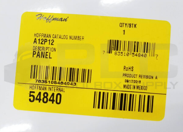 LOT OF 2 NEW HOFFMAN A12P12 INTERIOR BACK PANEL, 10-7/8 x 10-3/4in - Image 4