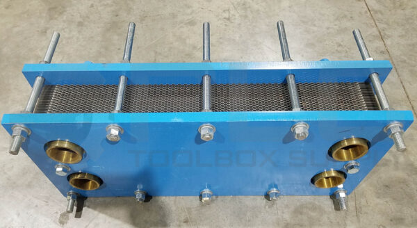 NEW PLATE HEAT EXCHANGER 30" L x 13" W x 6-1/8" H (15-1/2" HOA w/ ATTACHMENTS) - Image 5