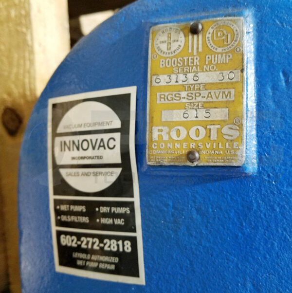 ROOTS BOOSTER PUMP SIZE 615 TYPE AGS-SP-AVM BLOWER - Image 9