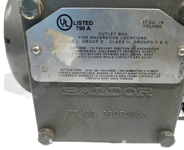 NEW BALDOR IDXM7037T 2HP 3PH 1760RPM FR: 145TC, 35M256Z542G1 - Image 7