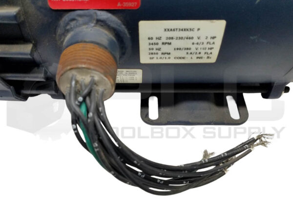 NEW LEESON 114635.00 MOTOR 2HP 3PH 3450RPM FR: 56C, XXA6T34XK5C P - Image 5