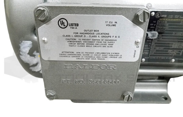 NEW BALDOR EJMM7074T 10HP 3PH 3490RPM FR: 215JM, 37R081S864G1 D61026156 - Image 8