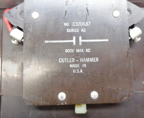 CUTLER HAMMER A10EN0 /A1 STARTER 218010 W/ 1891-1, C320KB7 /A2, 19806839 - Image 9