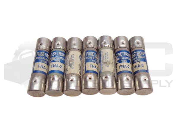 LOT OF 7 BUSSMANN FNA-2 FUSETRON FUSES