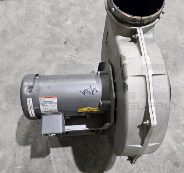 CINCINNATI FAN PB-12A BLOWER W/ BALDOR VM3555 MOTOR 3PH 2HP 3450RPM 34A063-0284 - Image 3