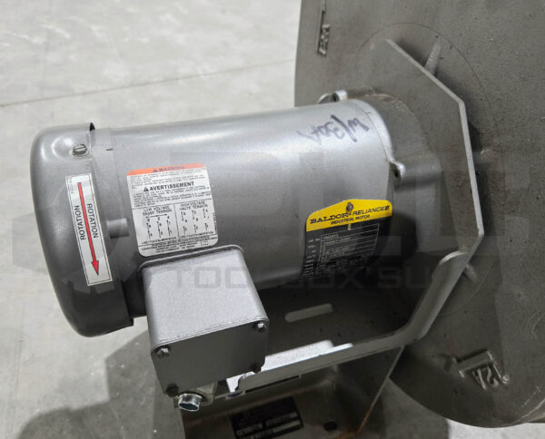 CINCINNATI FAN PB-12A BLOWER W/ BALDOR VM3555 MOTOR 3PH 2HP 3450RPM 34A063-0284 - Image 4