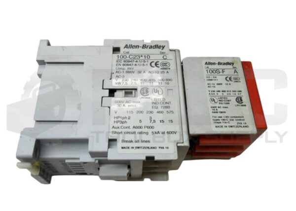ALLEN BRADLEY 100S-C23KD14C /C SAFETY CONTACTOR W/ 100-C23*10 /C W/ 100S-F /A - Image 4