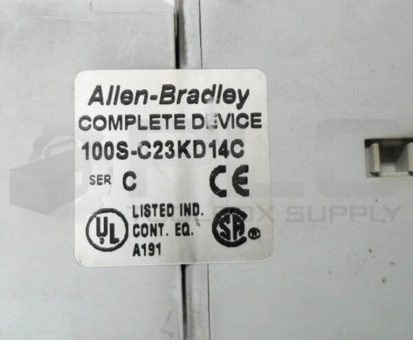 ALLEN BRADLEY 100S-C23KD14C /C SAFETY CONTACTOR W/ 100-C23*10 /C W/ 100S-F /A - Image 7