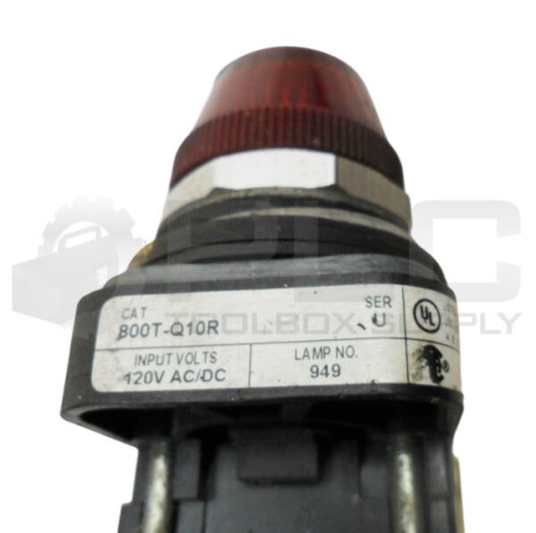 ALLEN BRADLEY 800T-Q10R /U PILOT LIGHT RED - Image 4