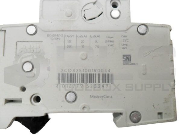 ABB S201 C4 CIRCUIT BREAKER 4A 400V 2CDS251001R0044 - Image 4