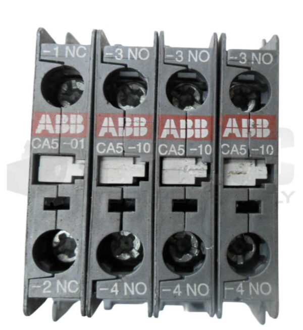 ABB AL26-30-10-24 CONTACTOR W/ CA5-01 AUXILIARY CONTACT W/ (3) CA5-10 W/ R81 - Image 5
