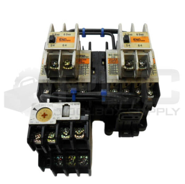 (2) FUJI ELECTRIC SC-03 CONTACTOR 11A W/ TR-0N OVERLOAD RELAY W/ (2) SZ-A20