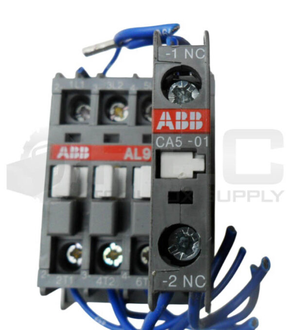 ABB AL9-30 CONTACTOR W/ CA5-01 AUXILIARY CONTACT W/ R81 COIL 24VDC *READ* - Image 5