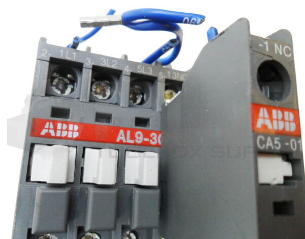 ABB AL9-30 CONTACTOR W/ CA5-01 AUXILIARY CONTACT W/ R81 COIL 24VDC *READ* - Image 6