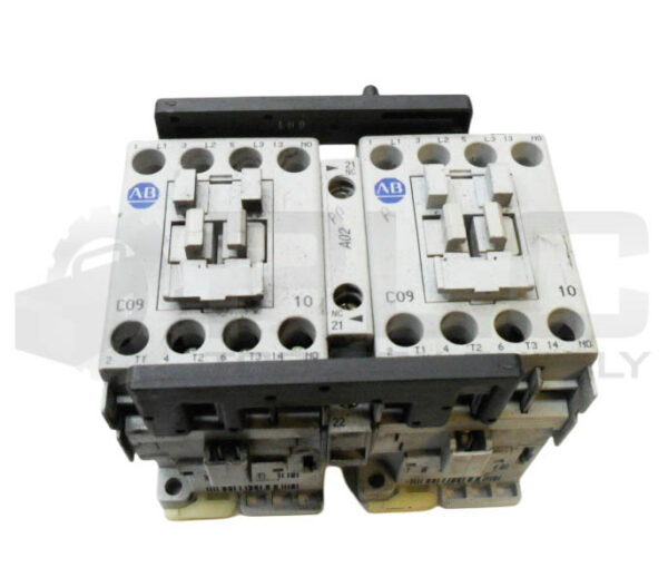 ALLEN BRADLEY 104-C09D22 /A CONTACTOR W/ (2) 100-C09*10 /A W/ (2) 100-FSV136 /A