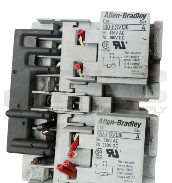 ALLEN BRADLEY 104-C09D22 /A CONTACTOR W/ (2) 100-C09*10 /A W/ (2) 100-FSV136 /A - Image 5