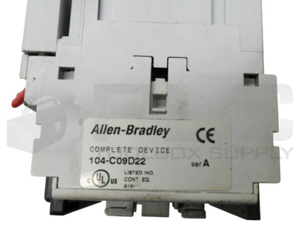 ALLEN BRADLEY 104-C09D22 /A CONTACTOR W/ (2) 100-C09*10 /A W/ (2) 100-FSV136 /A - Image 7