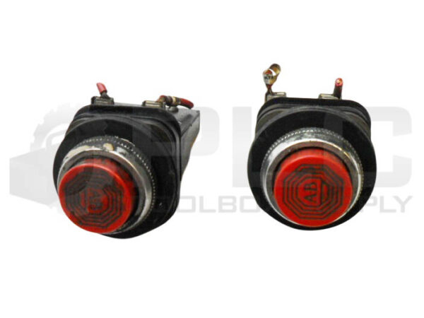 LOT OF 2 ALLEN BRADLEY 800T-B6D2 PUSH BUTTON RED 600V