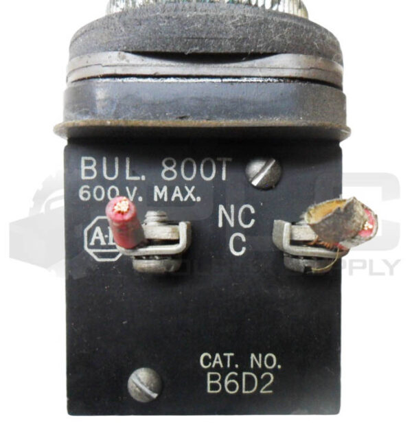 LOT OF 2 ALLEN BRADLEY 800T-B6D2 PUSH BUTTON RED 600V - Image 4