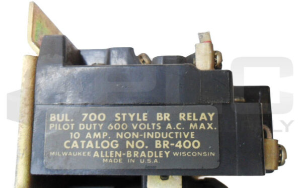 ALLEN BRADLEY 700-BR-400 CONTROL RELAY 600VAC 10A W/ 76A86 COIL 110-120V 50/60HZ - Image 6