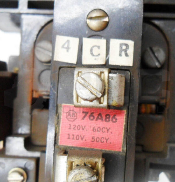 ALLEN BRADLEY 700-BR600A1 /A CONTROL RELAY W/ 76A86 COIL W/ 700N1 CONTACT BLOCK - Image 6