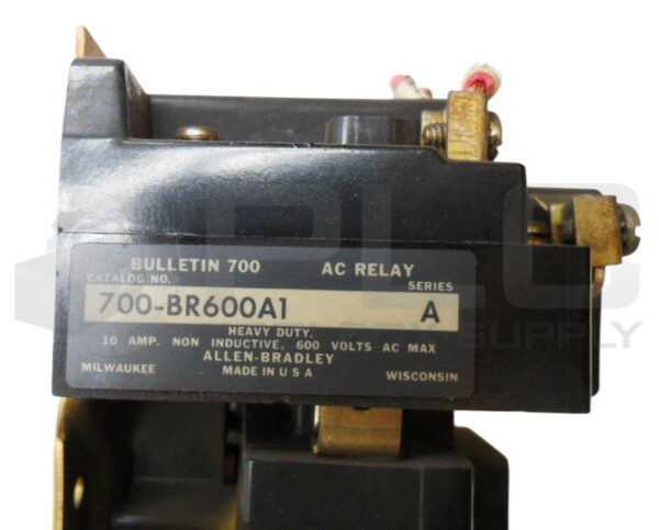 ALLEN BRADLEY 700-BR600A1 /A CONTROL RELAY W/ 76A86 COIL W/ 700N1 CONTACT BLOCK - Image 7